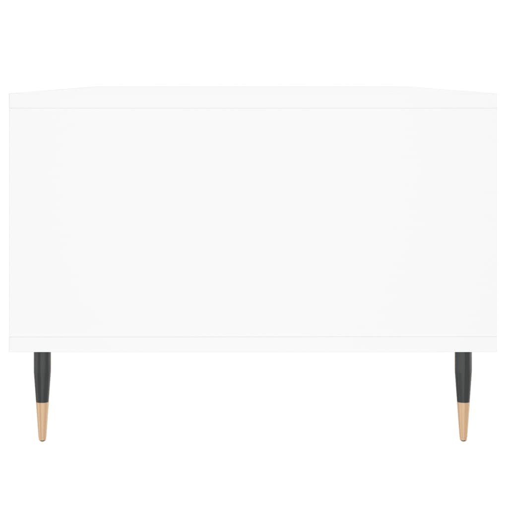 Table basse blanche 90x50x36,5 cm en bois