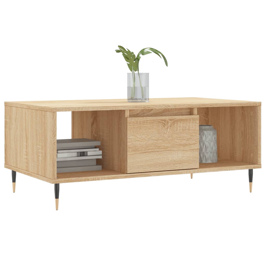 Table basse chêne Sonoma 90x50x36,5 cm en bois