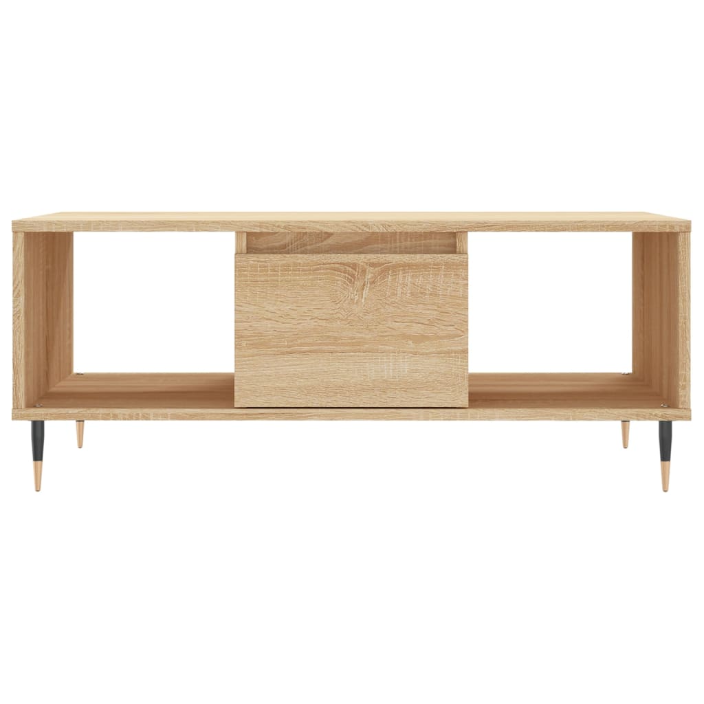 Table basse chêne Sonoma 90x50x36,5 cm en bois