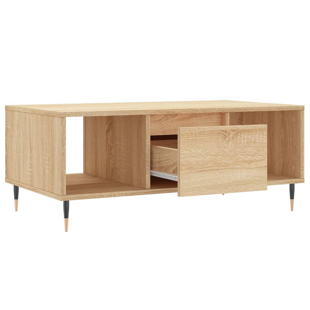 Table basse chêne Sonoma 90x50x36,5 cm en bois