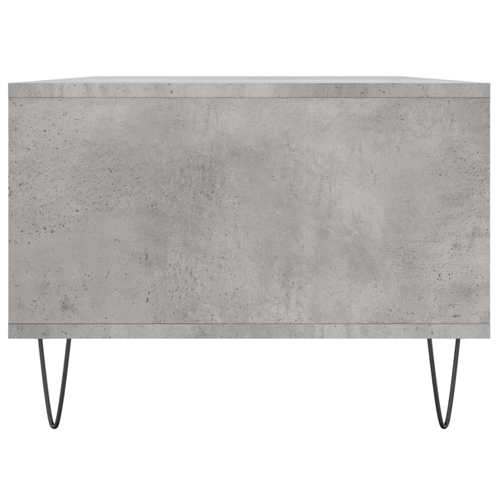 Table basse gris béton 90x50x36,5 cm en bois