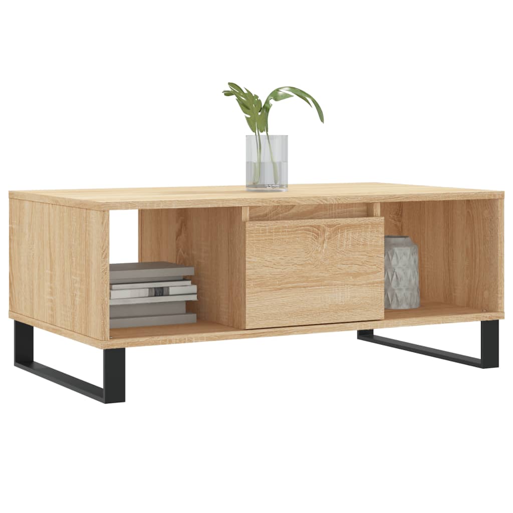 Table basse chêne Sonoma 90x50x36,5 cm en bois
