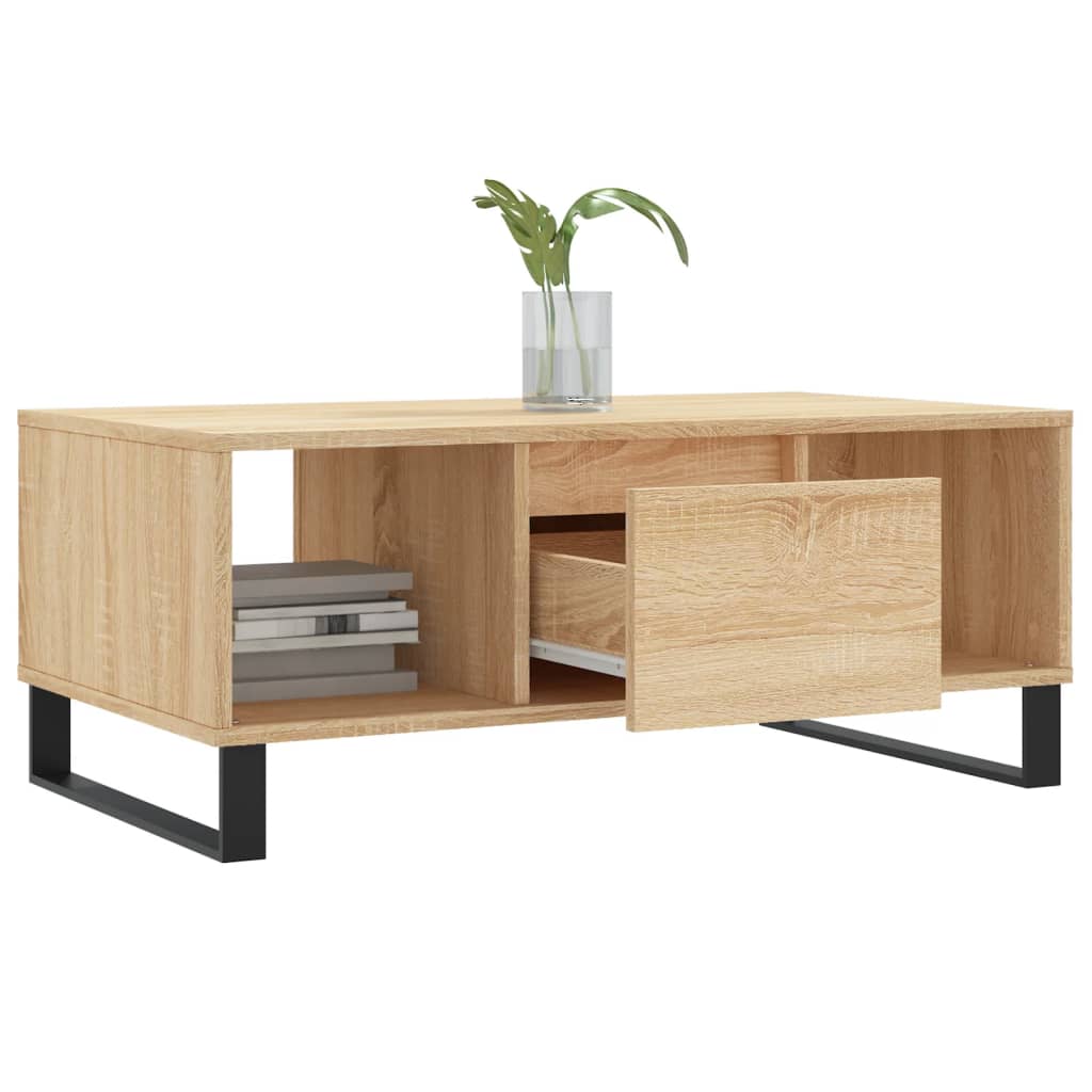 Table basse chêne Sonoma 90x50x36,5 cm en bois