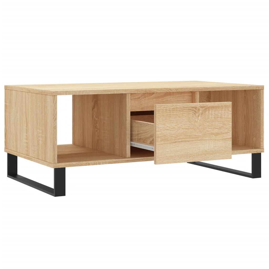 Table basse chêne Sonoma 90x50x36,5 cm en bois
