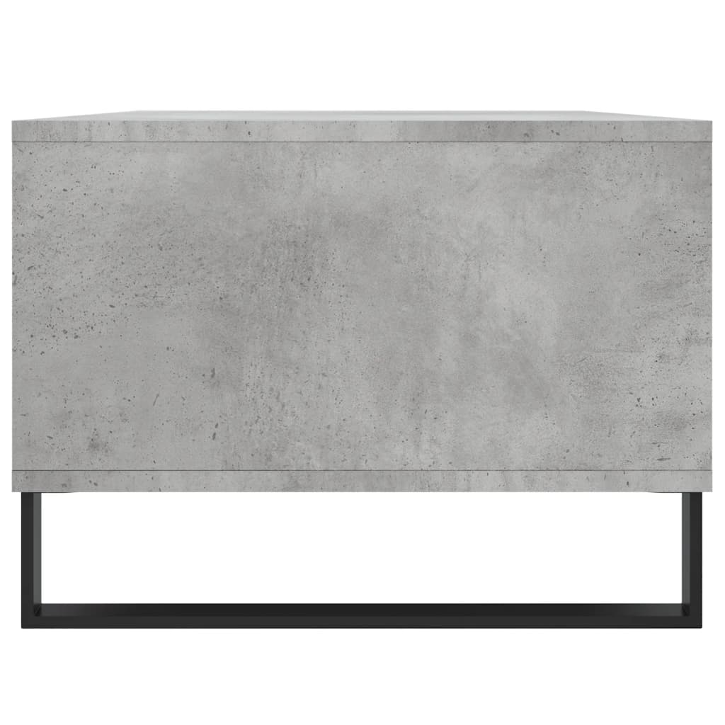 Table basse gris béton 90x50x36,5 cm en bois