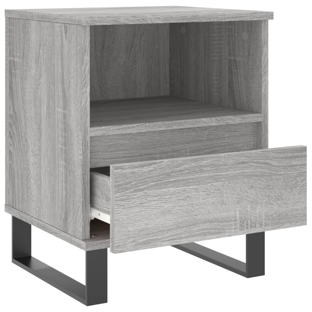 Table de chevet grise Sonoma 40x35x50 cm en bois