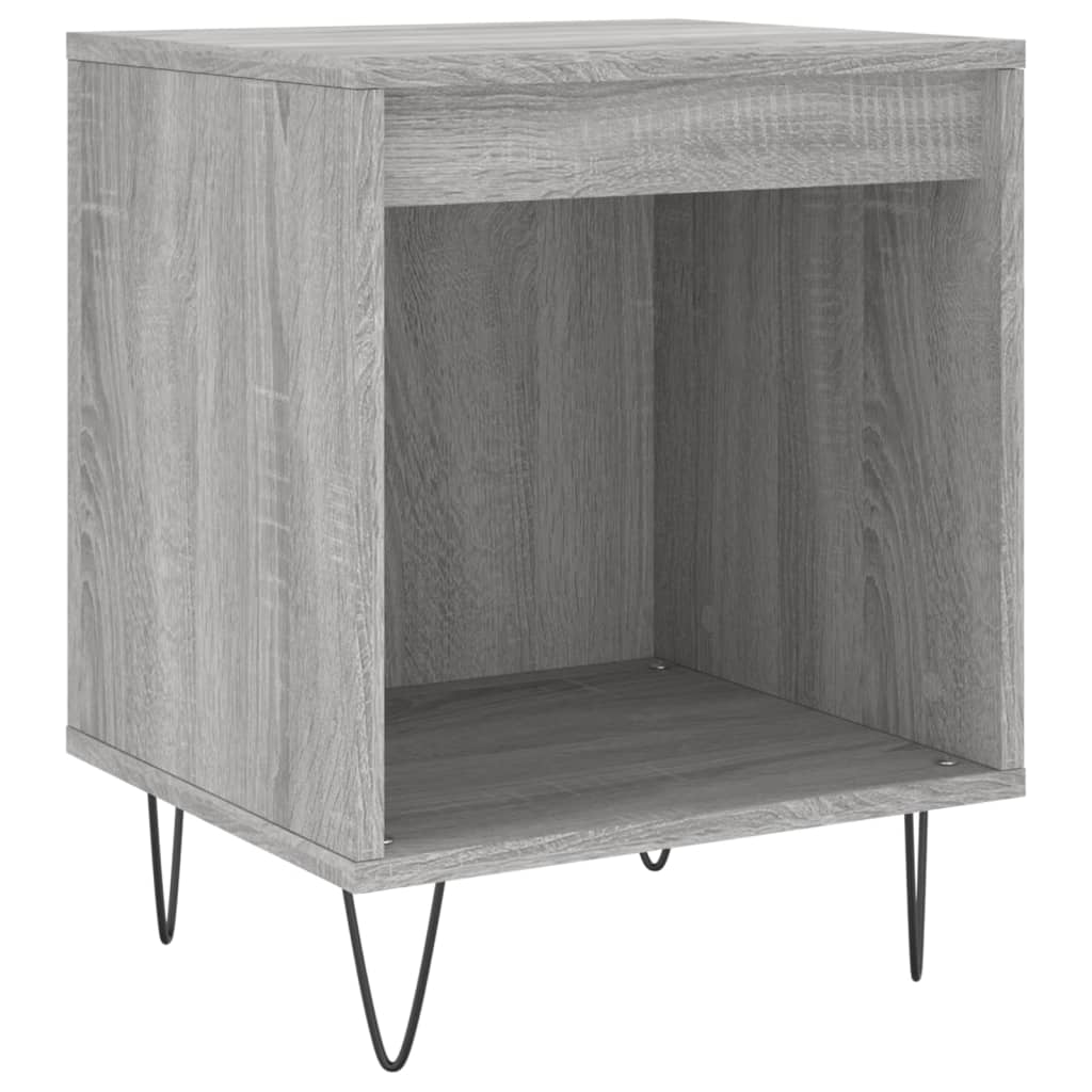 Table de chevet grise Sonoma 40x35x50 cm en bois