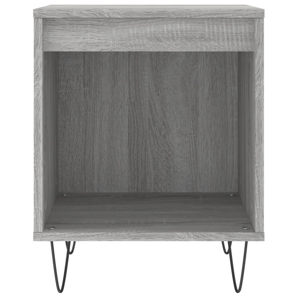 Table de chevet grise Sonoma 40x35x50 cm en bois