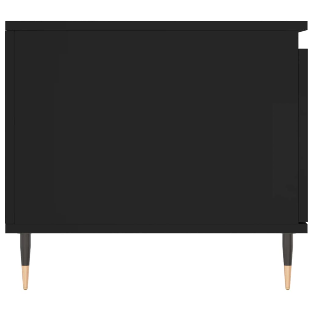 Coffee Table Black 100x50x45 cm Wood Material