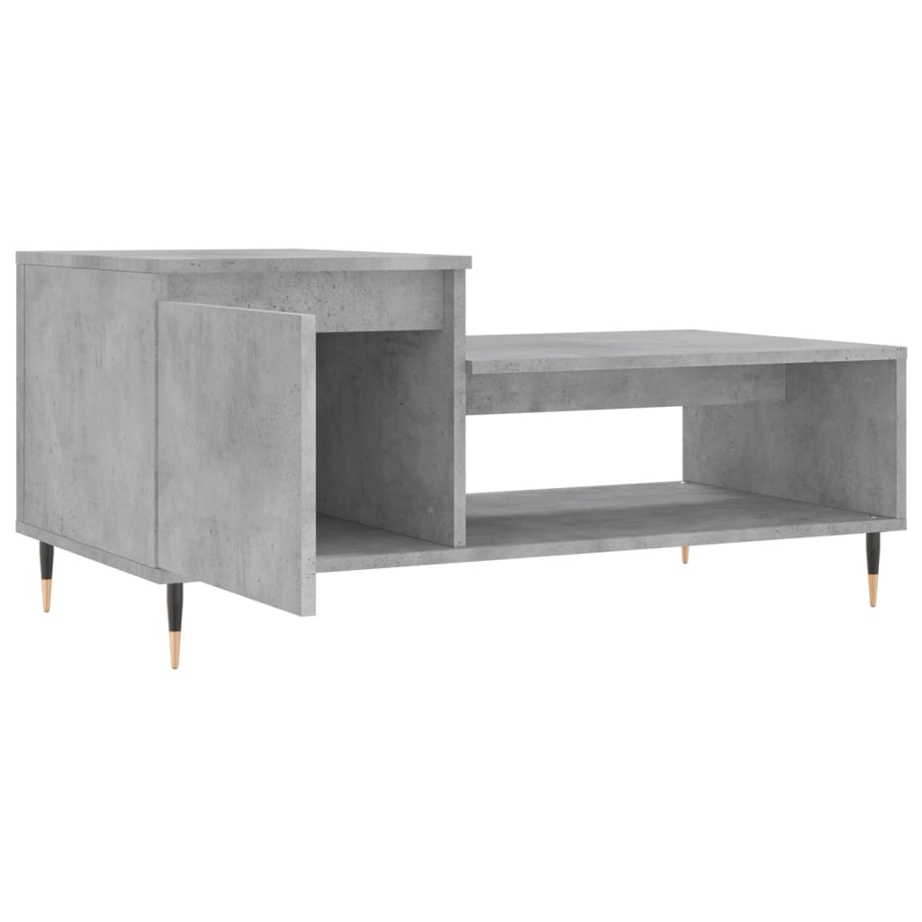 Couchtisch Betongrau 100x50x45 cm Holzwerkstoff