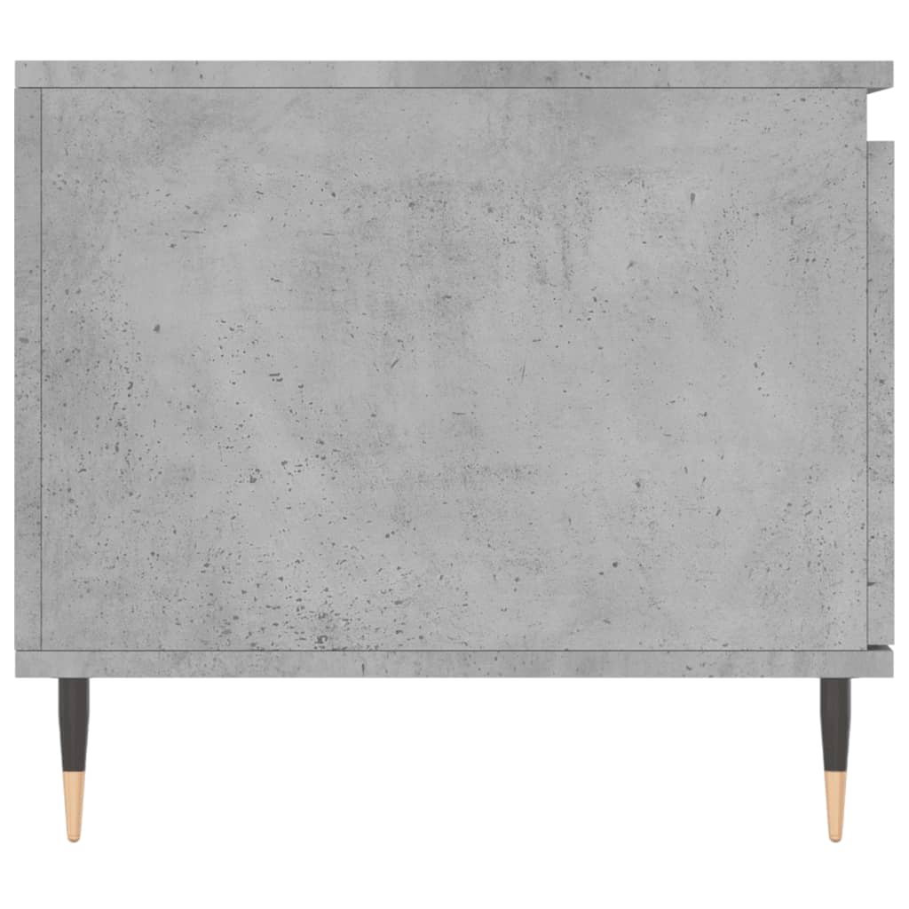 Table basse gris béton 100x50x45 cm en bois