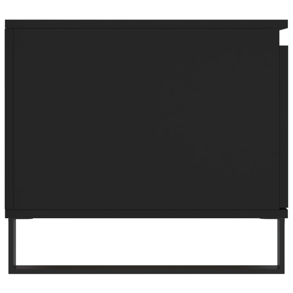 Coffee Table Black 100x50x45 cm Wood Material
