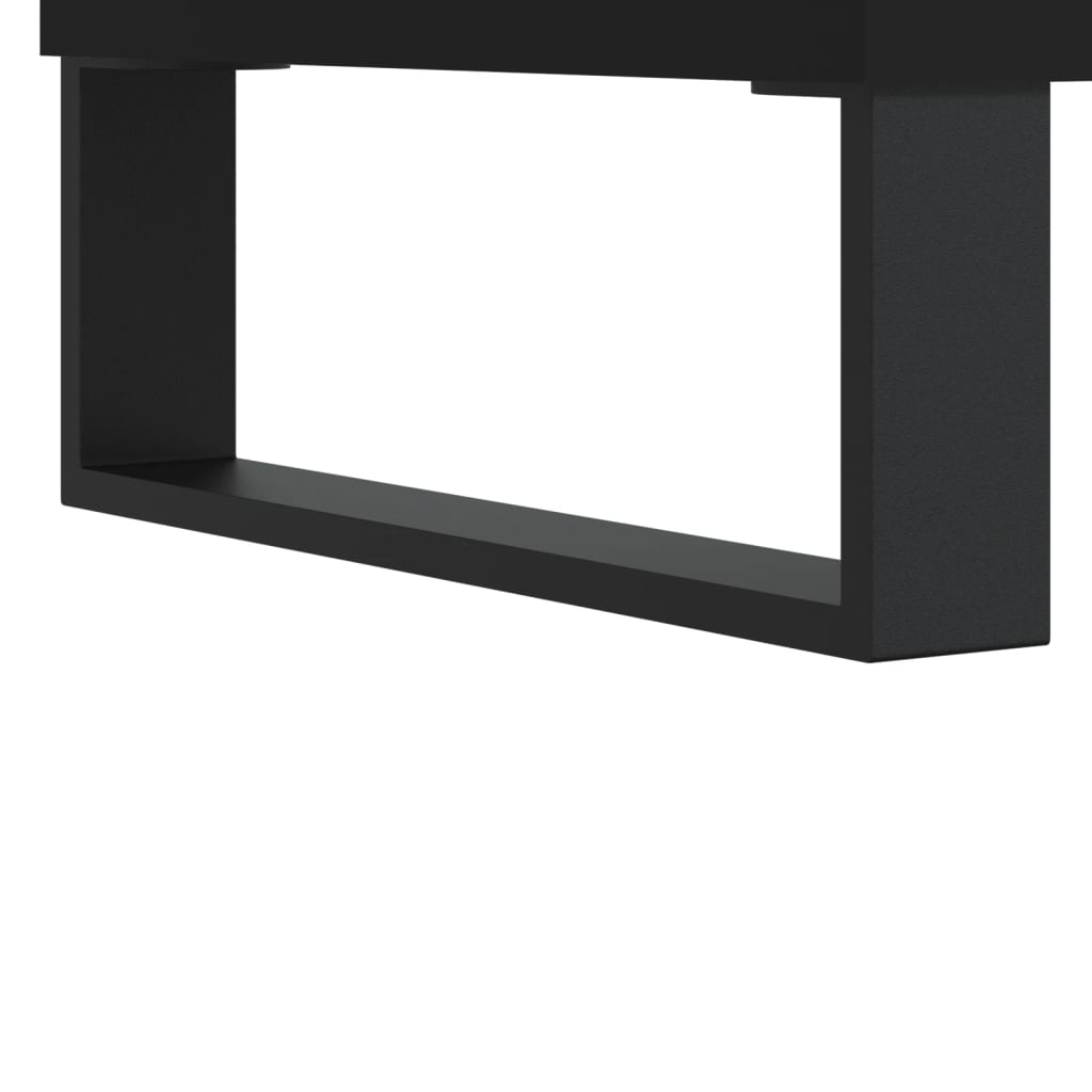 Coffee Table Black 100x50x45 cm Wood Material