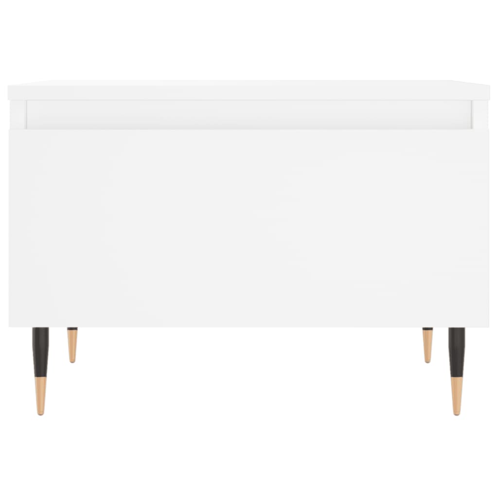 Table basse blanche 50x46x35 cm en bois