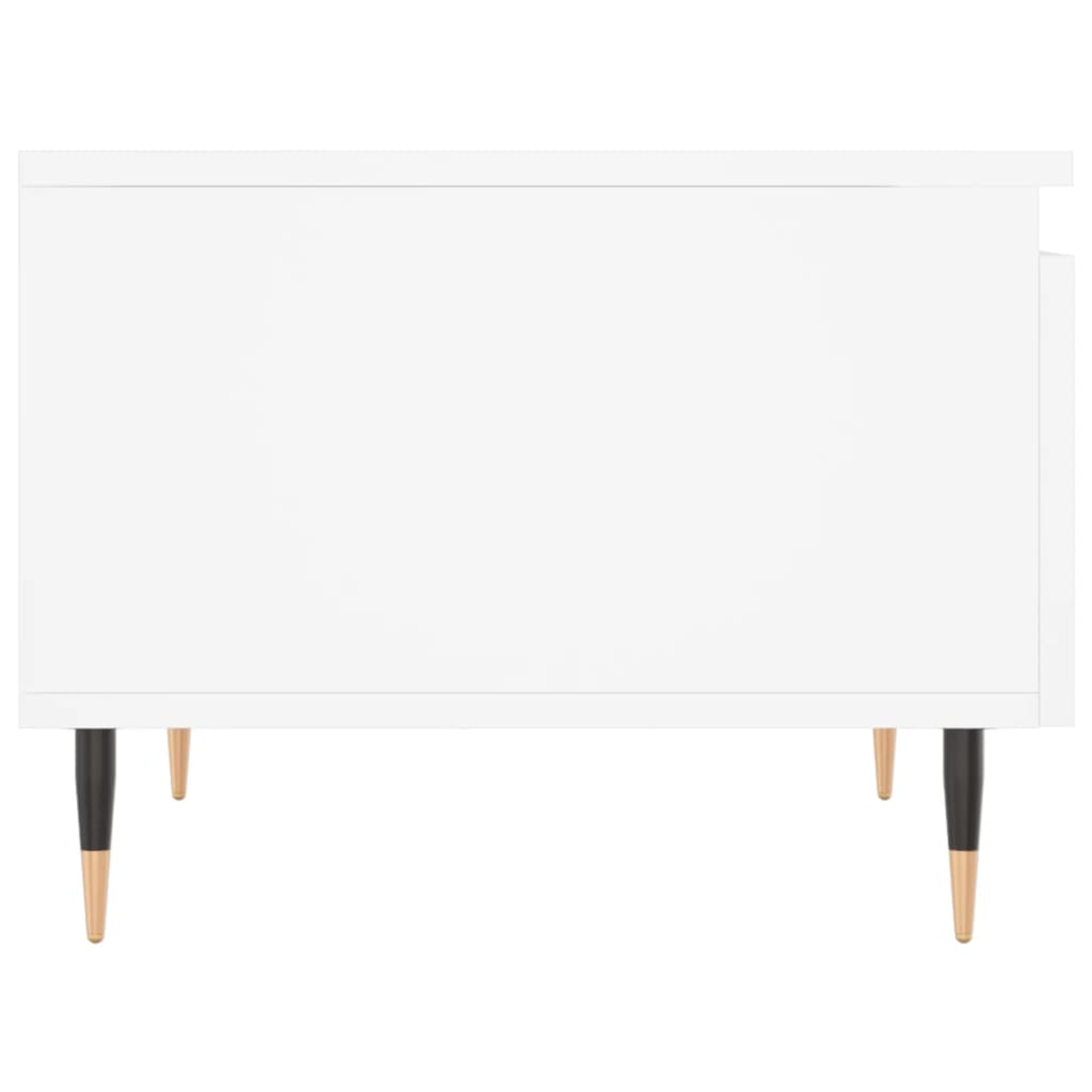 Table basse blanche 50x46x35 cm en bois