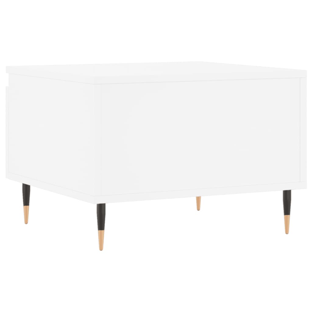 Table basse blanche 50x46x35 cm en bois