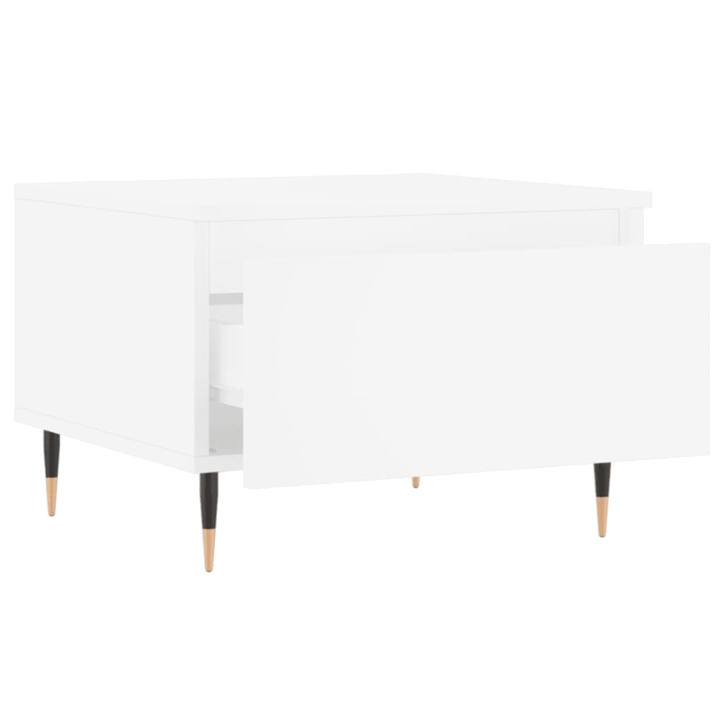 Tables basses 2 pcs. Blanc 50x46x35 cm en bois