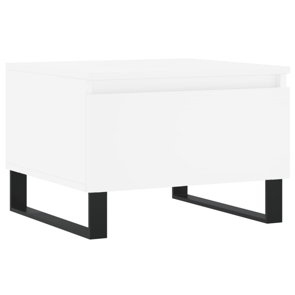 Tables basses 2 pcs. Blanc 50x46x35 cm en bois