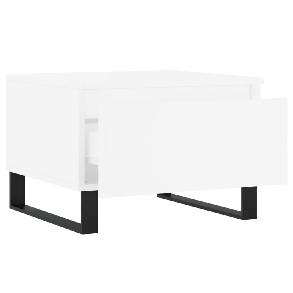 Tables basses 2 pcs. Blanc 50x46x35 cm en bois