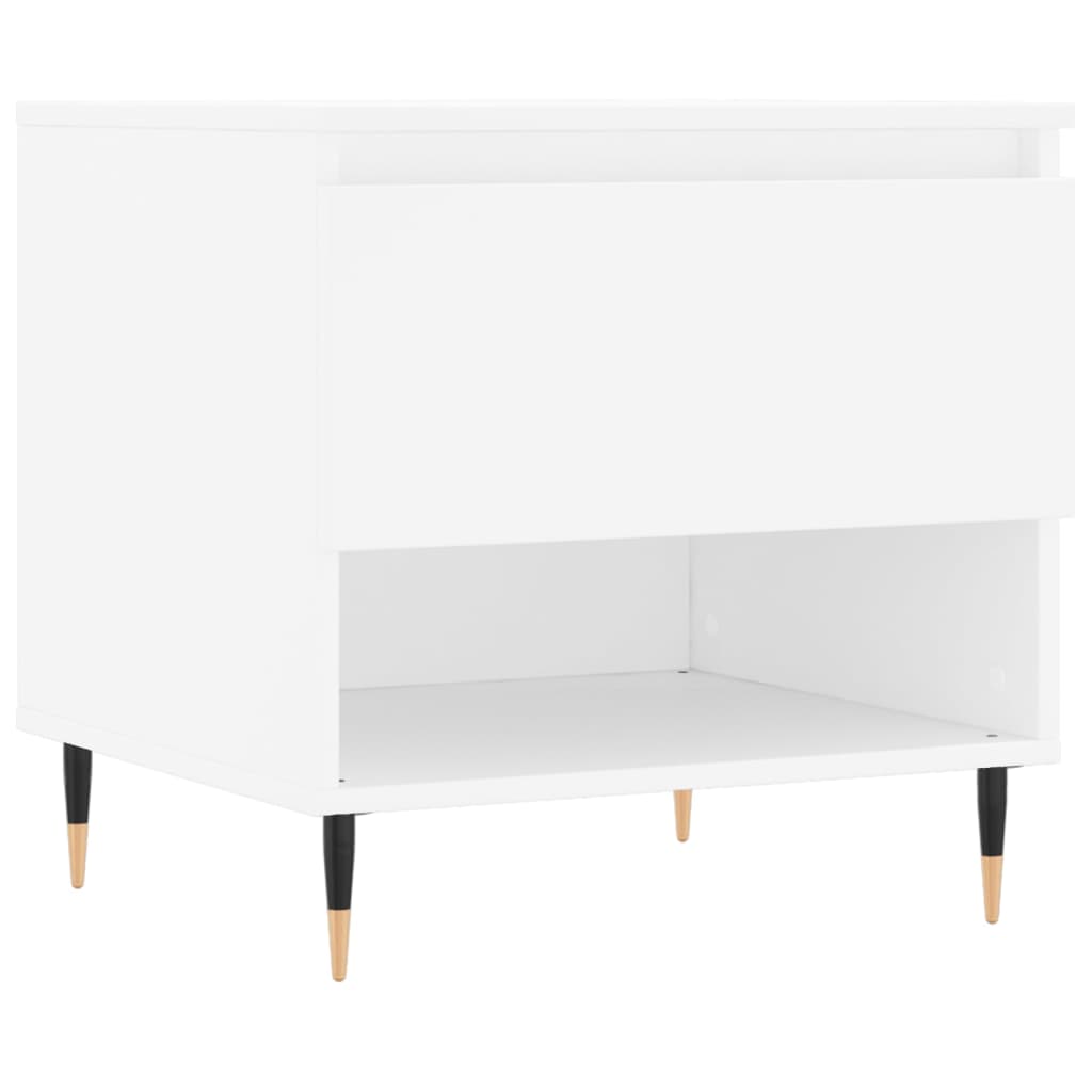 Table basse blanche 50x46x50 cm en bois