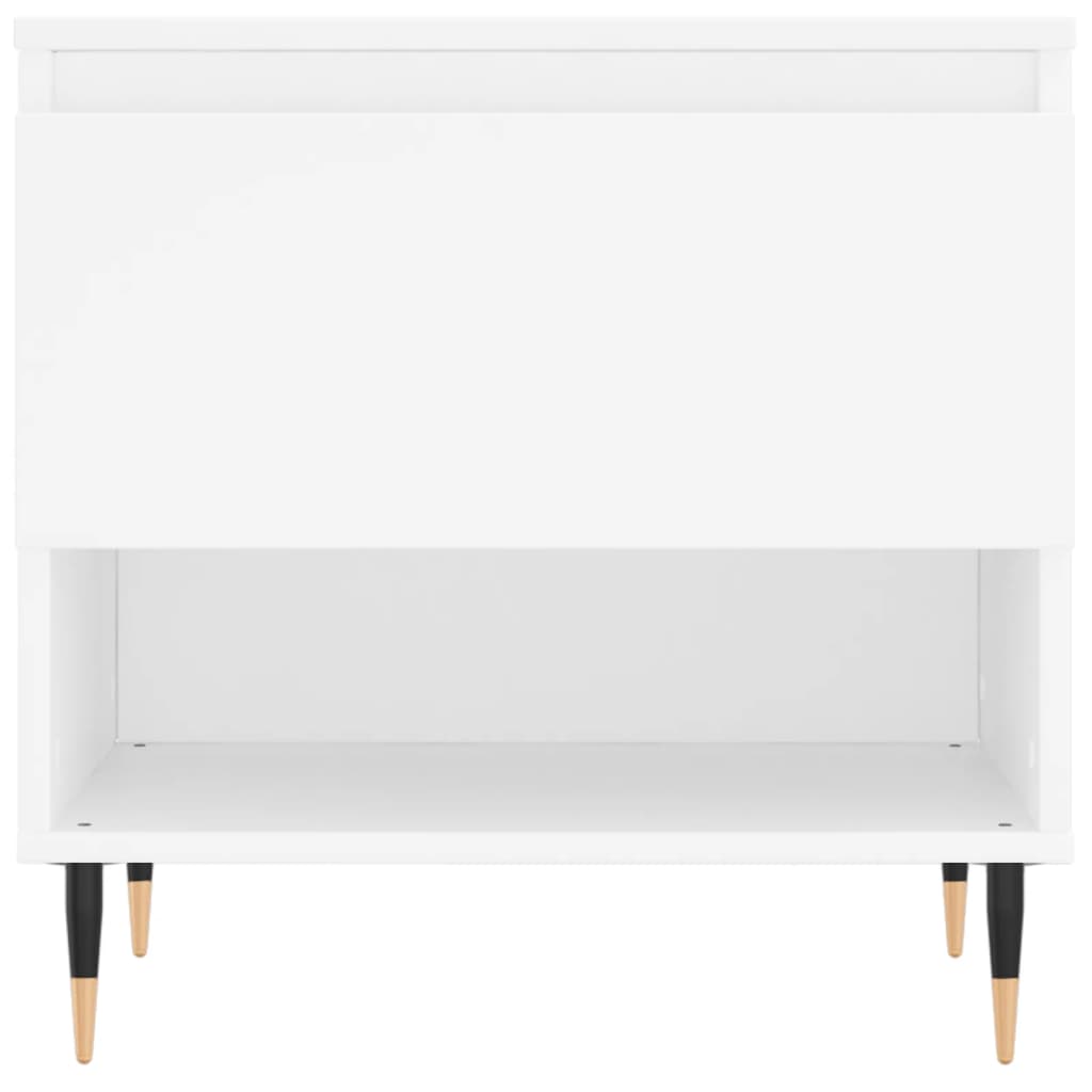 Table basse blanche 50x46x50 cm en bois
