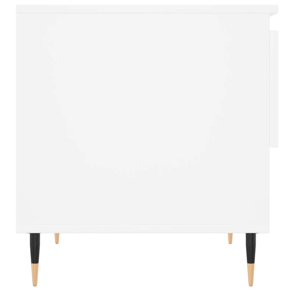 Table basse blanche 50x46x50 cm en bois