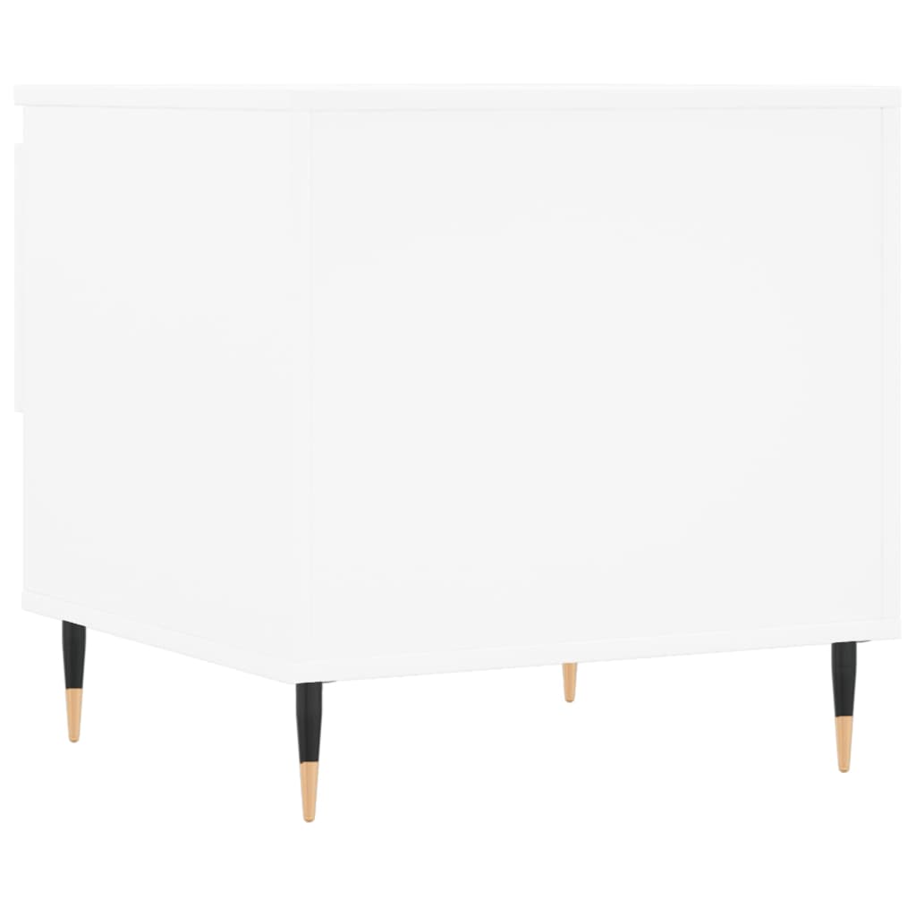 Table basse blanche 50x46x50 cm en bois