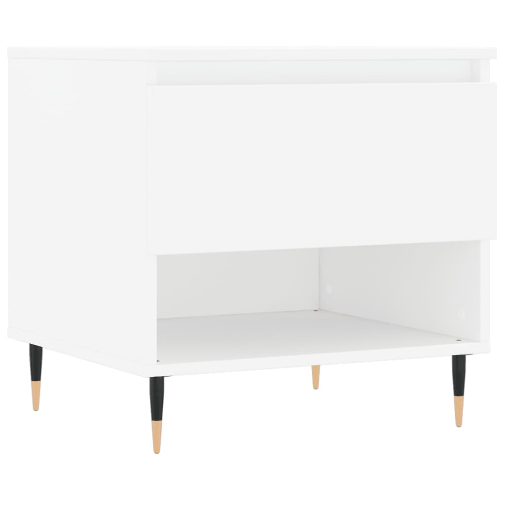 Tables basses 2 pcs. Blanc 50x46x50 cm en bois