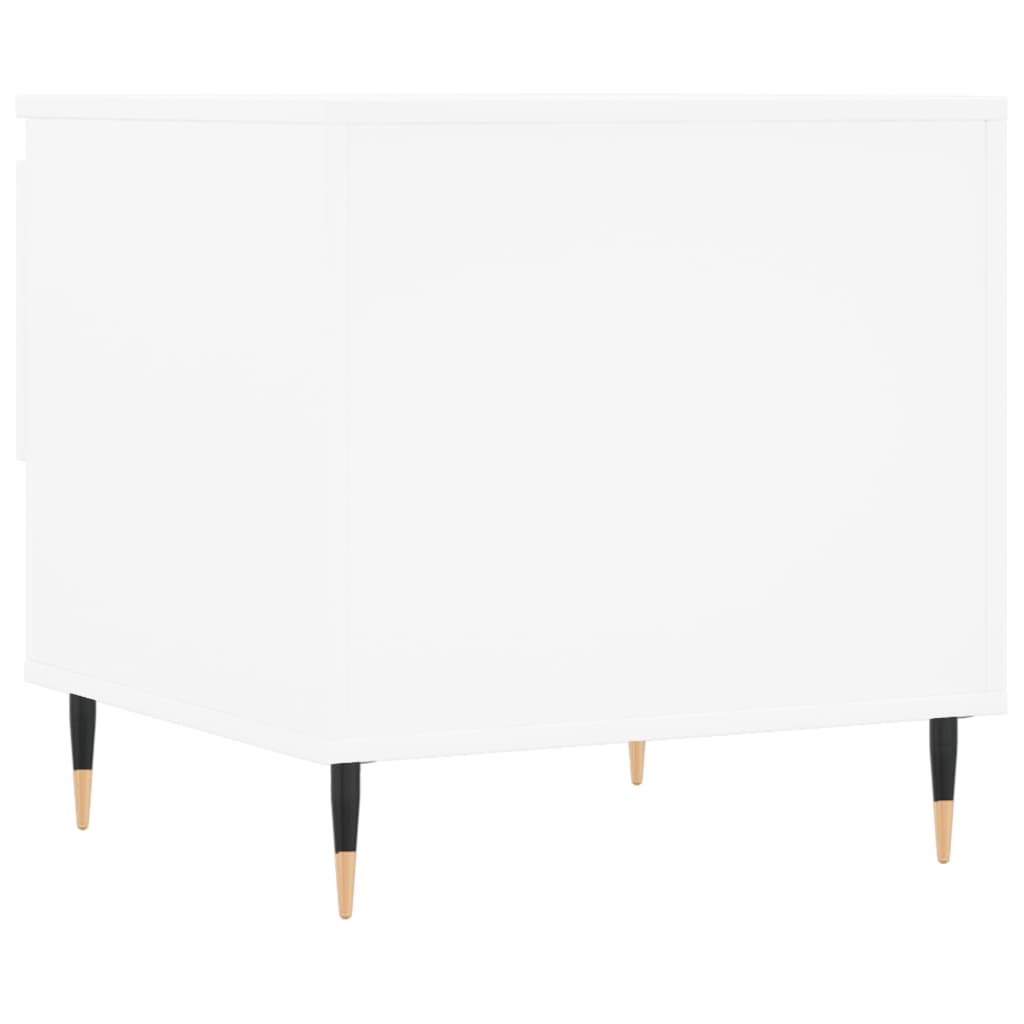 Tables basses 2 pcs. Blanc 50x46x50 cm en bois