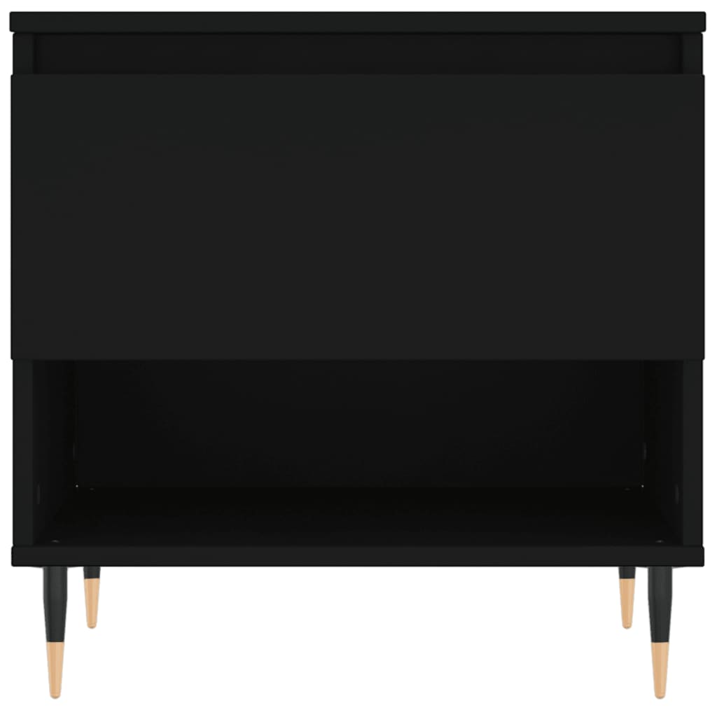 Coffee Table Black 50x46x50 cm Wood Material