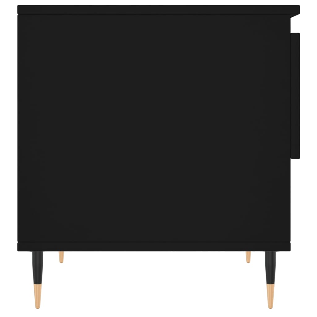 Coffee Table Black 50x46x50 cm Wood Material