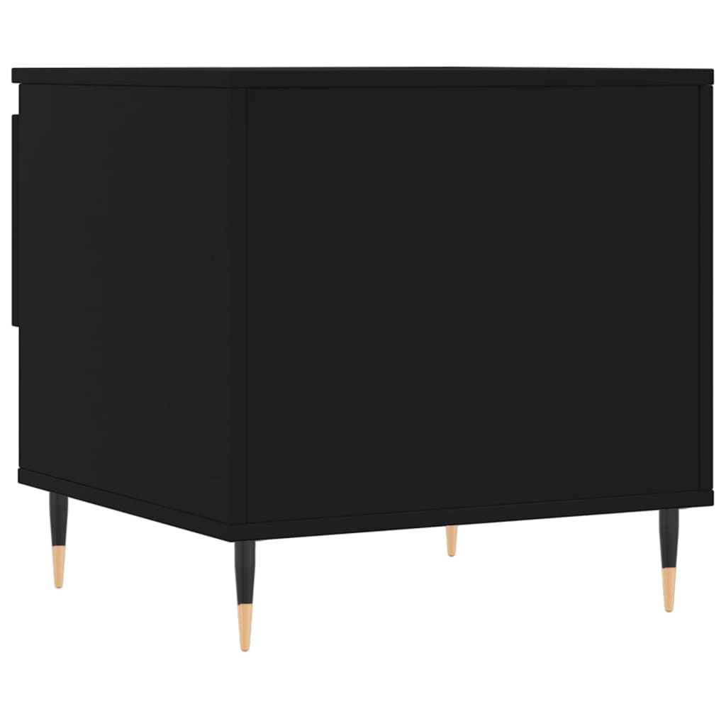 Coffee Table Black 50x46x50 cm Wood Material