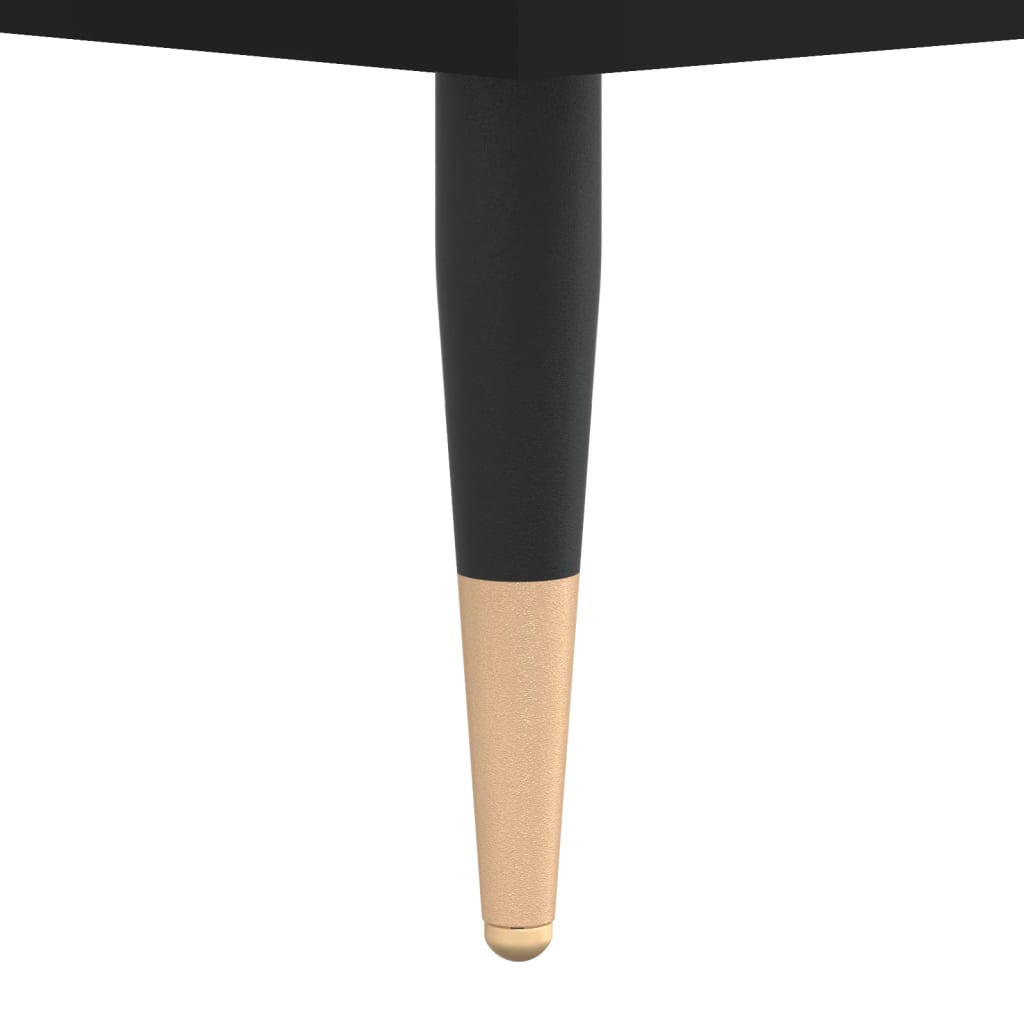 Coffee Table Black 50x46x50 cm Wood Material