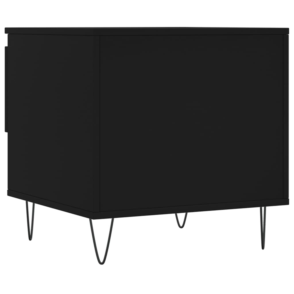 Coffee Table Black 50x46x50 cm Wood Material