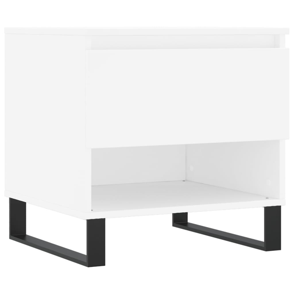 Table basse blanche 50x46x50 cm en bois