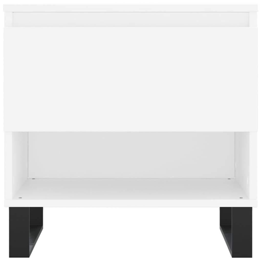 Table basse blanche 50x46x50 cm en bois