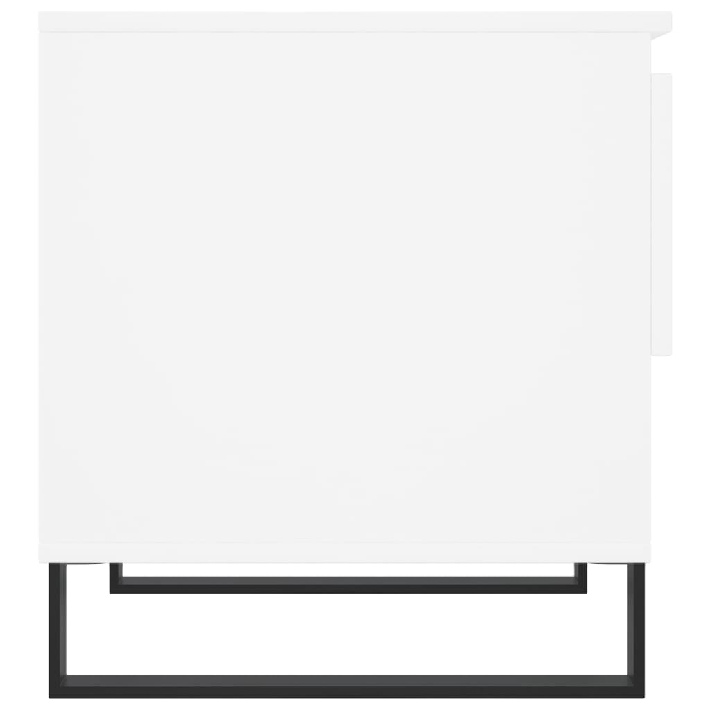 Table basse blanche 50x46x50 cm en bois