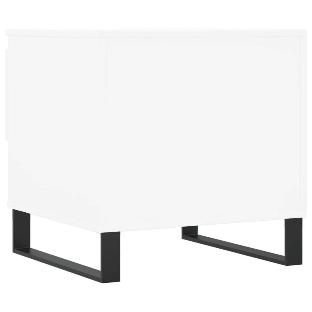 Table basse blanche 50x46x50 cm en bois