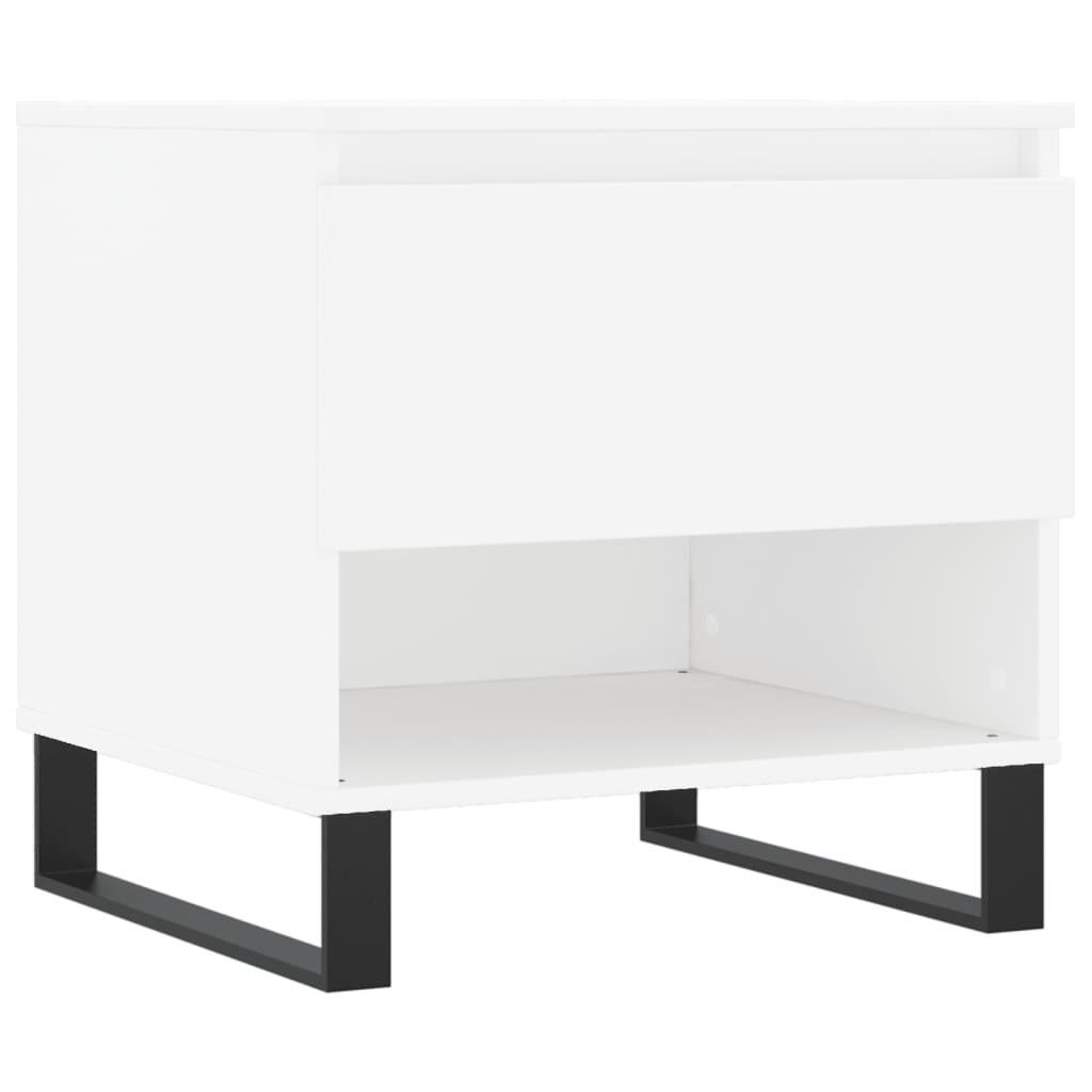 Tables basses 2 pcs. Blanc 50x46x50 cm en bois