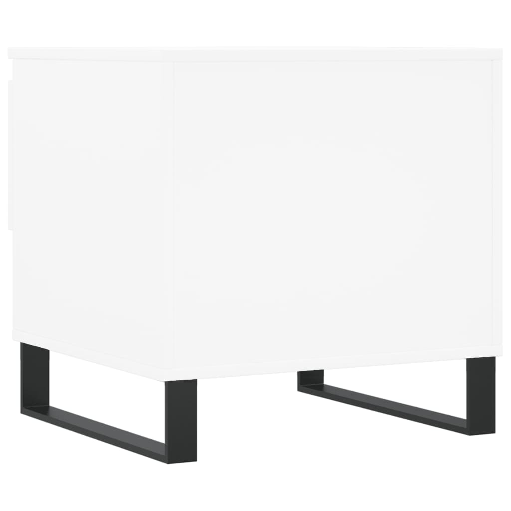 Tables basses 2 pcs. Blanc 50x46x50 cm en bois