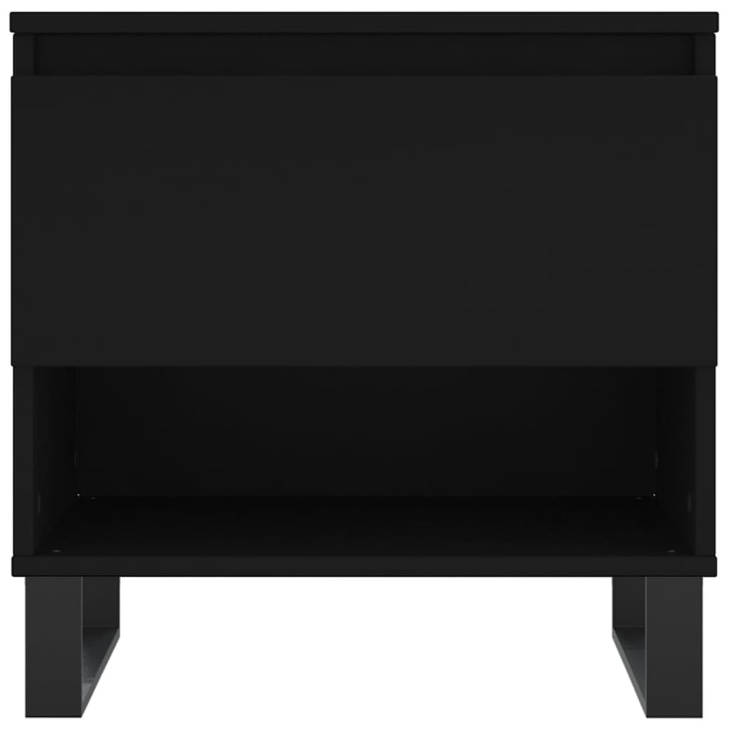 Coffee Table Black 50x46x50 cm Wood Material