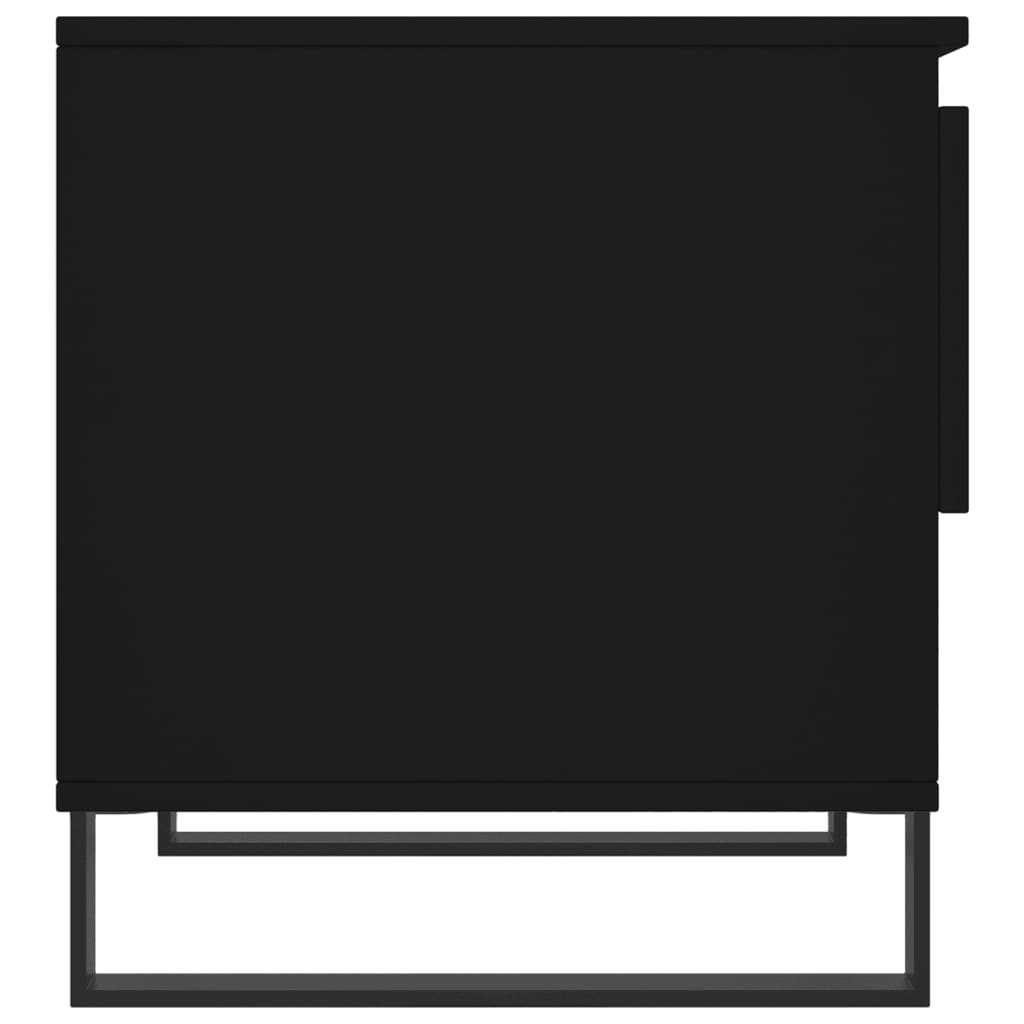 Coffee Table Black 50x46x50 cm Wood Material