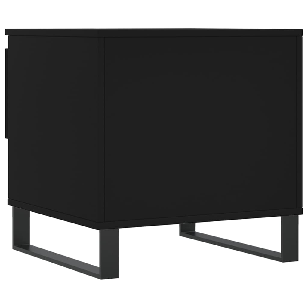 Coffee Table Black 50x46x50 cm Wood Material