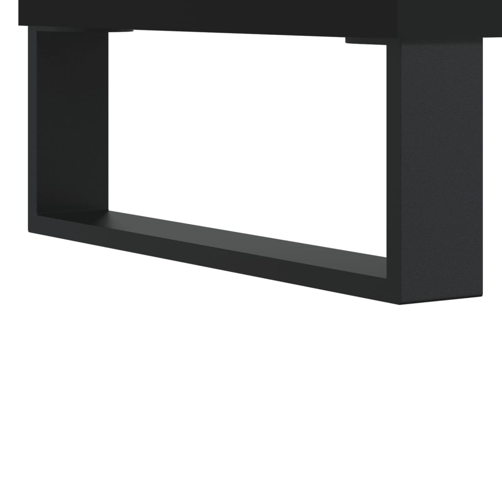 Coffee Table Black 50x46x50 cm Wood Material