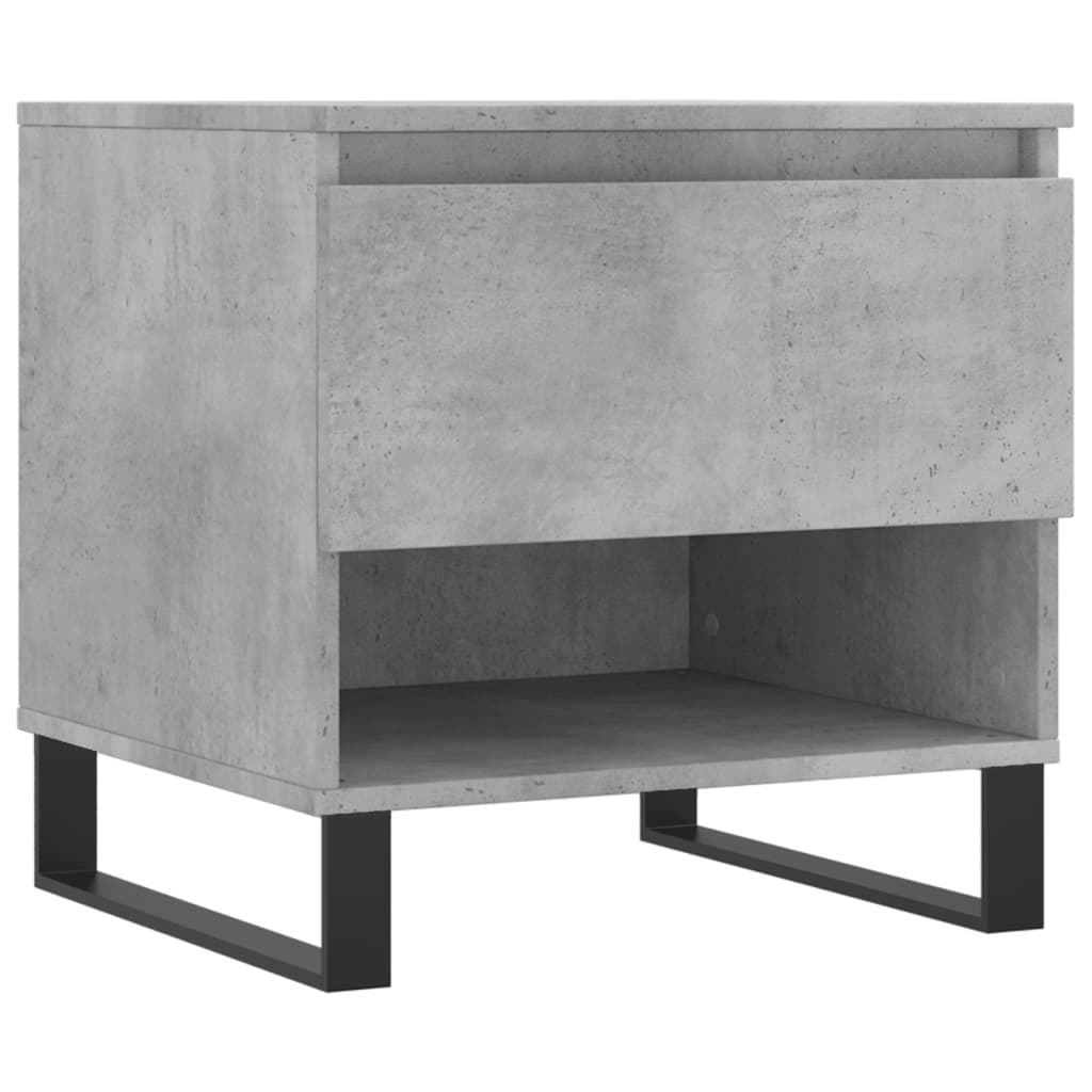 Table basse gris béton 50x46x50 cm en bois