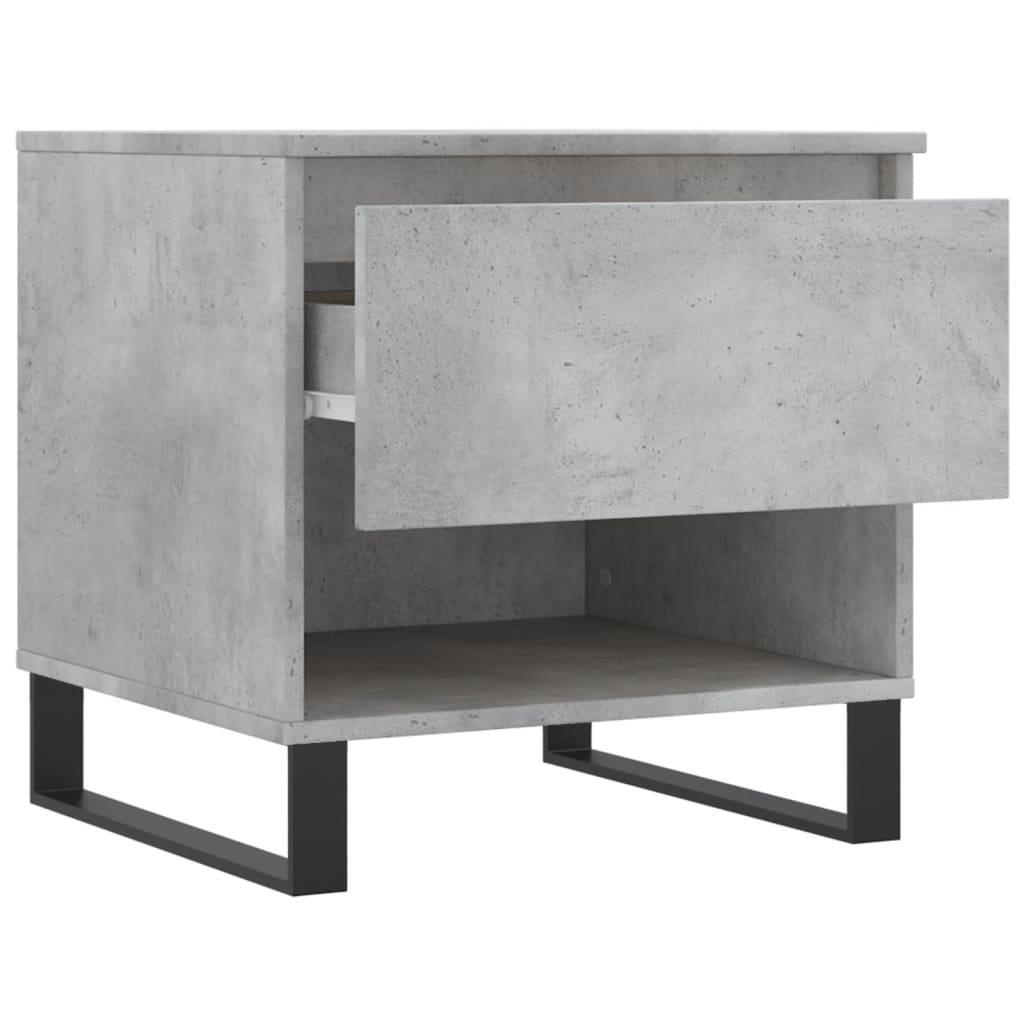 Table basse gris béton 50x46x50 cm en bois