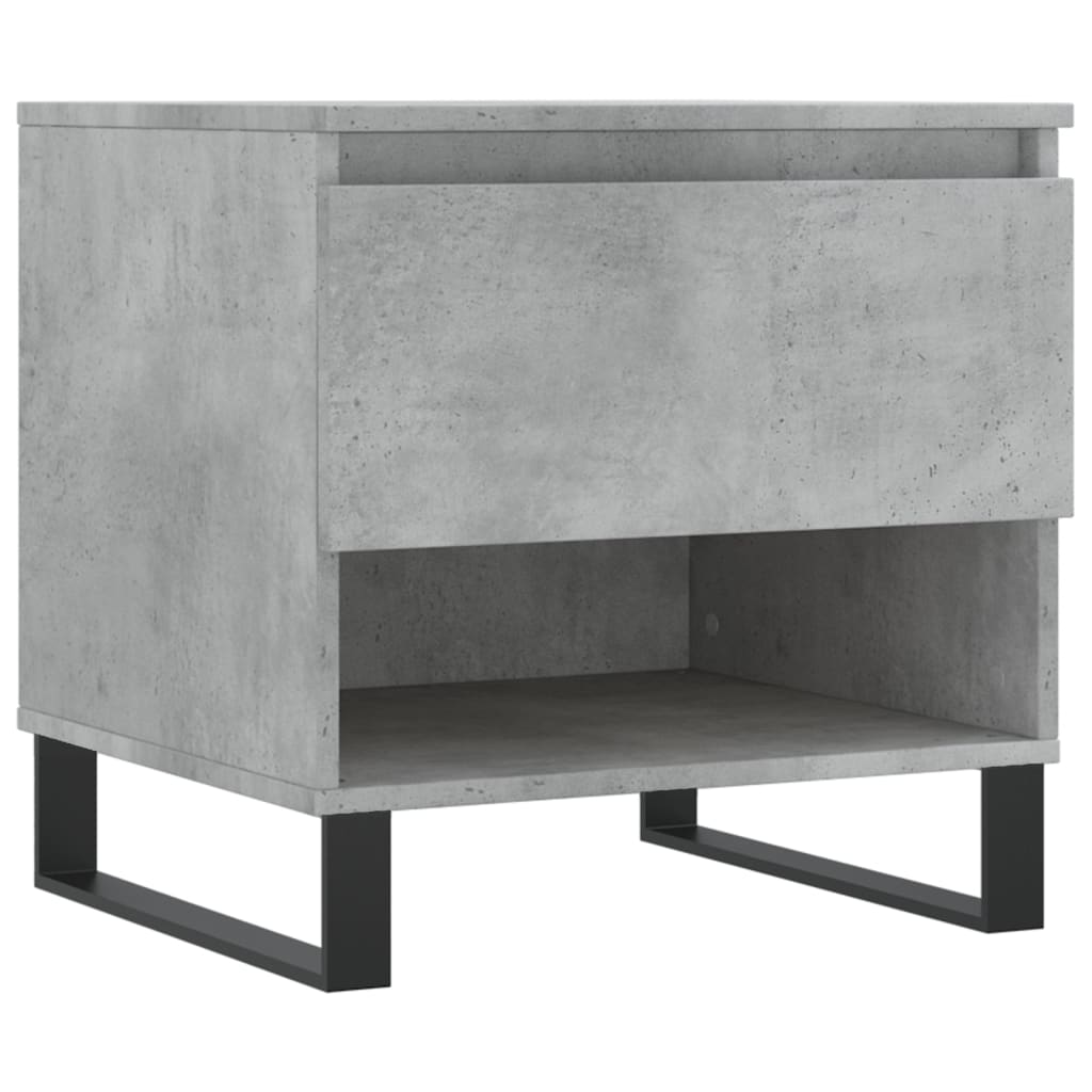 Tables basses 2 pcs. Béton gris 50x46x50 cm matériau bois