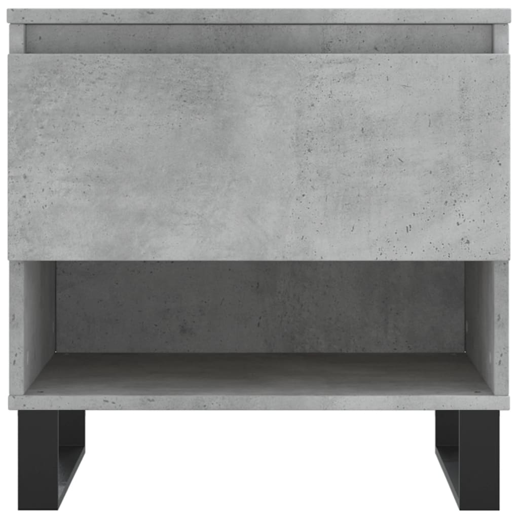 Tables basses 2 pcs. Béton gris 50x46x50 cm matériau bois