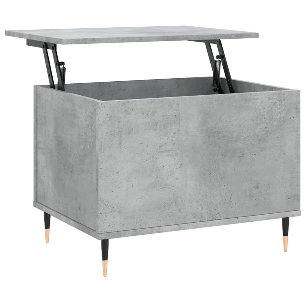 Table basse gris béton 60x44,5x45 cm en bois