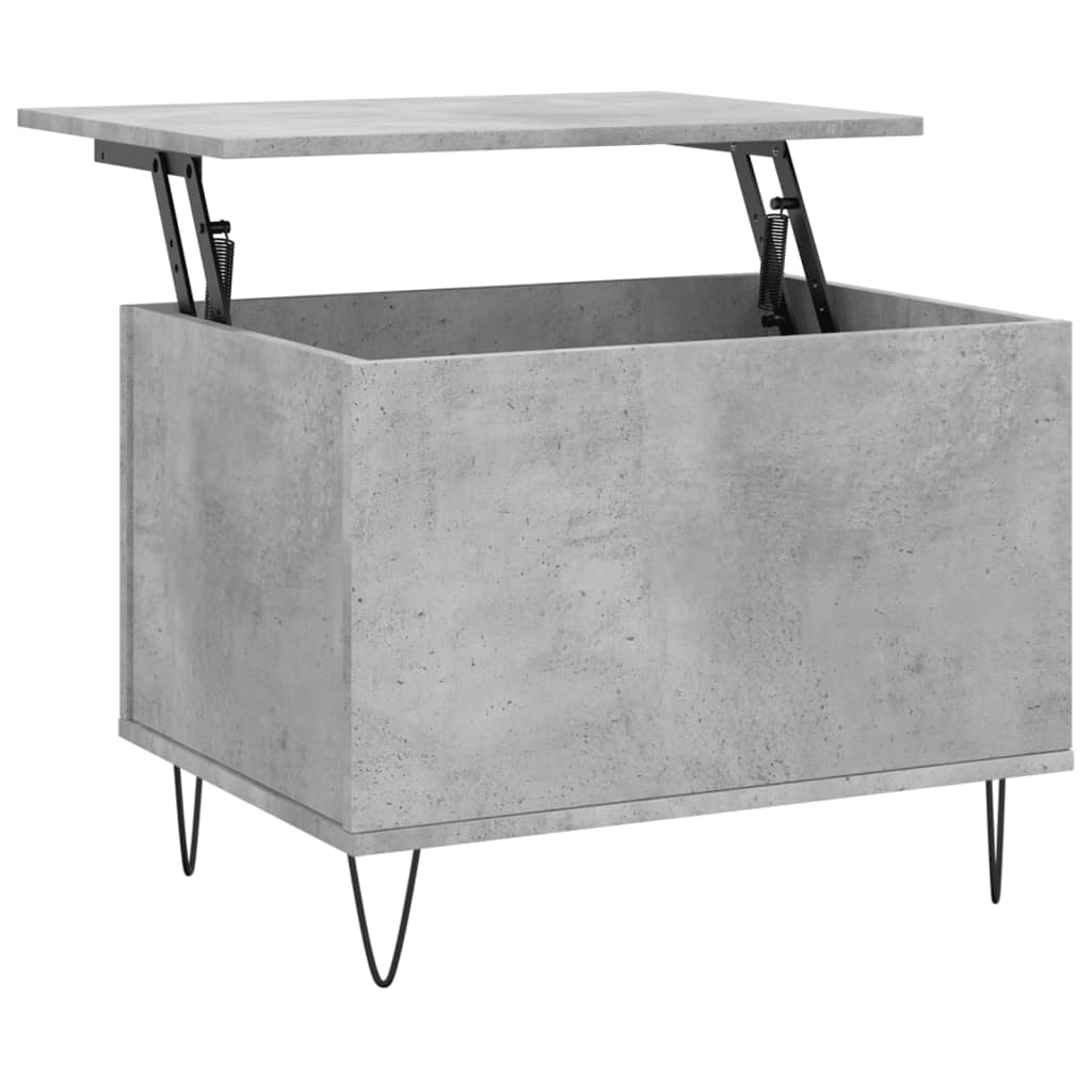 Table basse gris béton 60x44,5x45 cm en bois